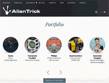 Tablet Screenshot of alientrick.com